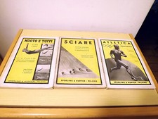 Lotto 3 libri Sportivi anni 40 Sperling Kupfer Atletica Nuoto Tuffi Sci Sport