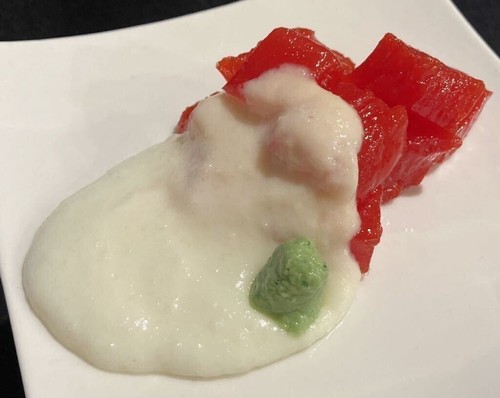 Campione alimentare tonno con - campione,