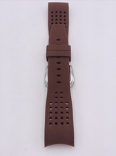 Cinturino Locman Per Orologio Aviatore Gomma Marrone Scontatissimo Nuovo