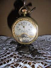 Porta orologio porte montre da tasca in argento 800 a forma di drago  gr. 87