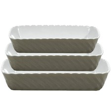 Teglia in ceramica beige per