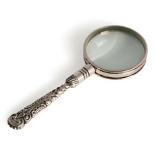 Rococo Silver Magnifying Glass