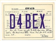 Radio QSL D4BEX Germania