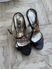 Sandali Finto Pitone donna tacco 10 Nero Tg 37 Usate Affare Black Fen Lu