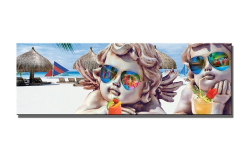 Quadri tela 120x40 angeli - quadri,