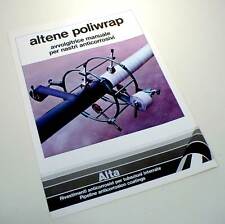 ALTENE POLIWRAP AVVOLGITRICE ALTA SPA GRUPPO ENI DEPLIANT 1980 L1663S19  
