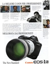 1980 Canon EOS-1N Vintage Print Ad pubblicità le migliori macchine fotografiche