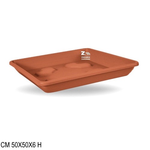Sottovaso quadrato plastica - sottovaso,