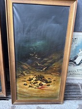 Dipinto Olio Su Tela  Antico