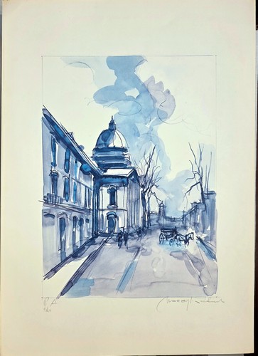 Litografia originale 50x70 - , "