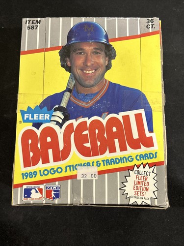 Fleer baseball wax box - fleer,