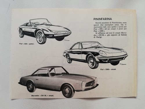 Ritaglio rivista auto fiat - ritaglio,