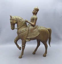 Antique Man on Horse Statue