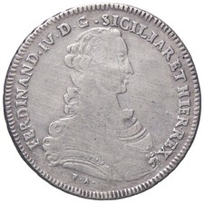 209) Napoli Ferdinando IV (1759-1816) Piastra 1767 segni vecchia pulitura al DR