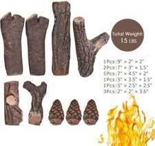 Set tronchi gas fibra ceramica