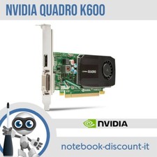 NVIDIA Quadro 600 Scheda Video 1gb High Profile DVI DisplayPort PCI TESTED