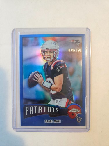 2025 topps chrome drake maye - drake,