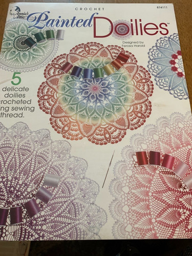 Centrini dipinti uncinetto - centrini, dipinti: