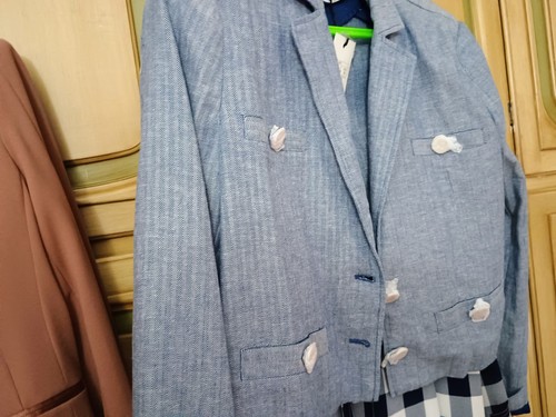 Giacca motivi blu taglia - , 46