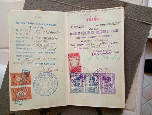 Passaporto italia 1937 - r.,