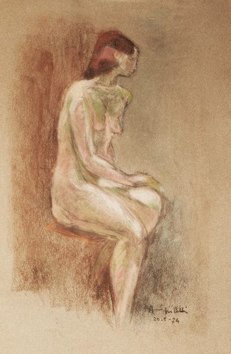 Nudo femminile angioletti - nudo,