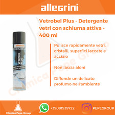 VETROBEL PLUS 400 ml Allegrini - DETERGE e PROFUMA VETRI e SUPERFICI DURE