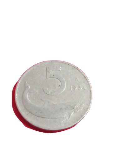 Moneta rara lire del - rara, 1954