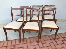 Lotto di 6 Sedie in Mogano -