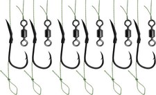 6 ganci per carpa legati con