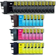 30 cartucce stampante per Brother DCP195C DCP165C 145C MFC-250C 490CW LC980 LC1100