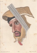 Antica stampa a colori 1800