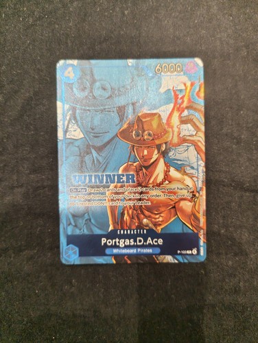 One piece winner card - piece,