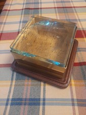 SCATOLA OTTONE E PELLE  CON