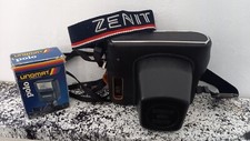 Zenit-122 fotocamera reflex sovietica vintage 1990 - completa di obiettivo originale e custodia 