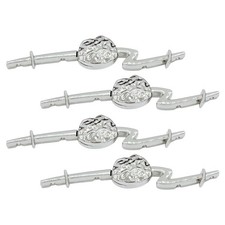  4 Pcs Bottoni Stoffa