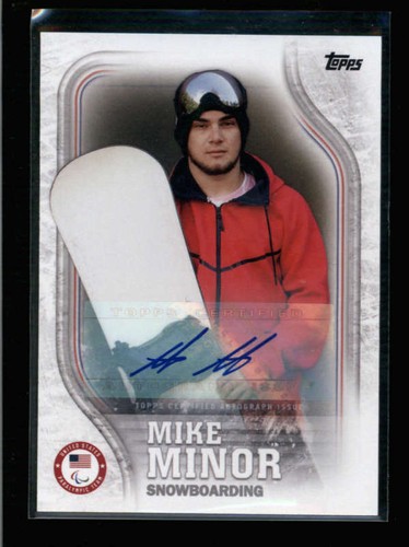 Mike minor 2018 topps - minor, olympics