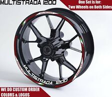 DUCATI Multistrada 1200 Decalcomanie Ruote Cerchi Adesivi Strisce