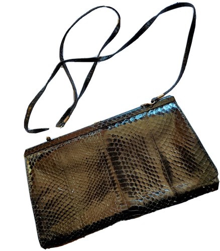 Borsa donna vera pelle rettile - borsa,
