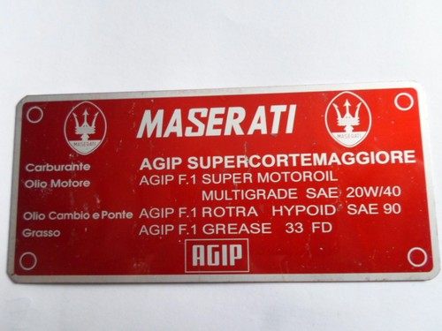 Targa maserati mexico - maserati, merak