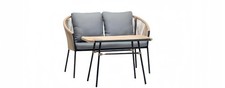Set divano 2 posti grigio