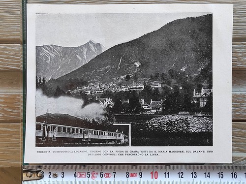 Antica stampa 1923 toceno - antica,