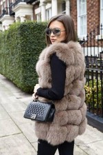 Donna Gilet Pelliccia Vera