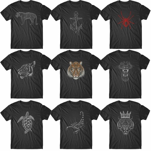 Shirt stile matita gesso - t-shirt,