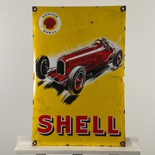 Insegna smaltata Shell - 60x40