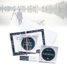 Set 30 Partecipazioni matrimonio mod.Madeira-Set con inviti, bigliettini e buste