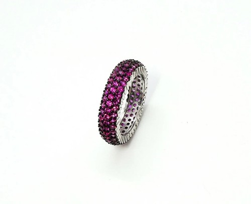 Veretta linee con zirconi - veretta, 3