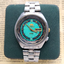 Orologio Orient 5 bar calendario automatico vintage VERDE città EA EMOH-CO CA