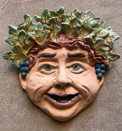 Maschera muro terracotta - da,