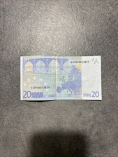 Banconota 20 € 2002 Mario Draghi Serie S FUORI PRODUZIONE 33 94