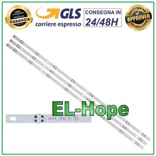 KIT 3 BARRE STRIP 8 LED PER TV LG 43" 43UH610 / 43LJ510 / 43LJ515 / 43UH6